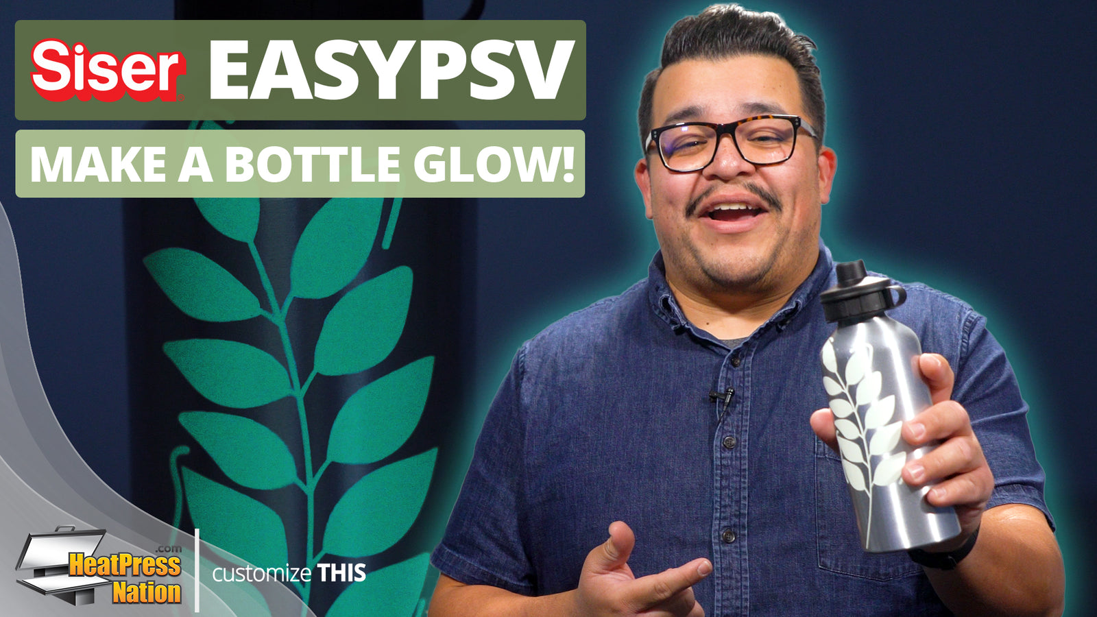 How To Create A Luminescent Bottle With Siser EasyPSV Glow - HeatPressNation